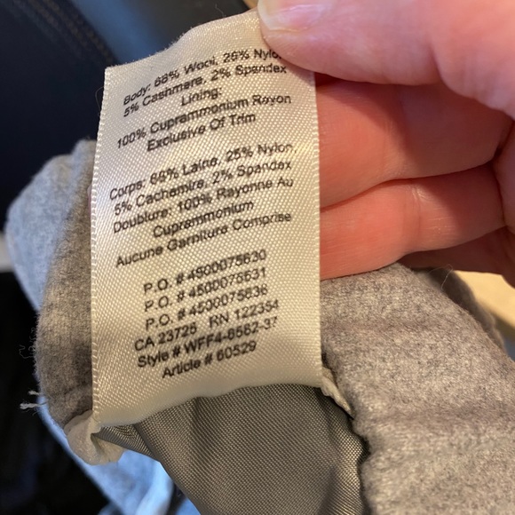 WILFRED | S Turquet Wool Pants Jogger Light Grey Elastic Waist Straight Slim Leg - Picture 7 of 8